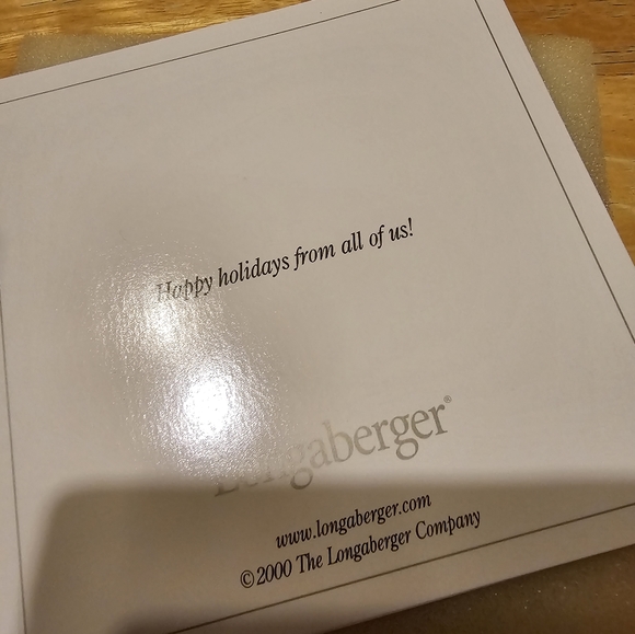 Longaberger Collectors Club Snow Days Christmas Ornament Kaitlin 1st Ed. 2000 - Picture 4 of 8